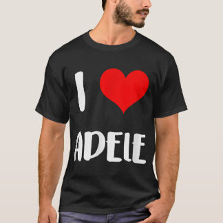 私はADELEギフトバレンタインデーハート記念日が大好き Tシャツ