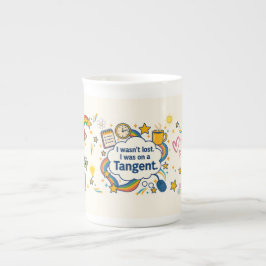 私はADHDではなかった失った。僕は方々に接していた。 ボーンチャイナマグカップ