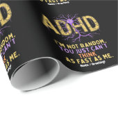 私はADHDの引用文ギフトおもしろいを持っているランダムではないクール ラッピングペーパー (ロールコーナー)