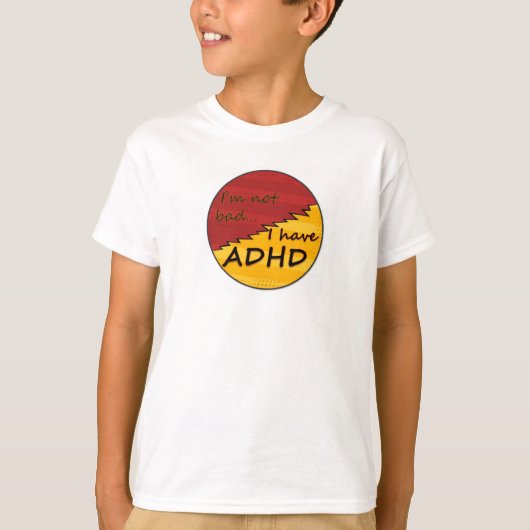 私はADHDデザイン1 Tシャツ (正面)