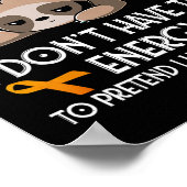 私はAdhdママ認識度オレンジリボンスロスアダッド ポスター (角)