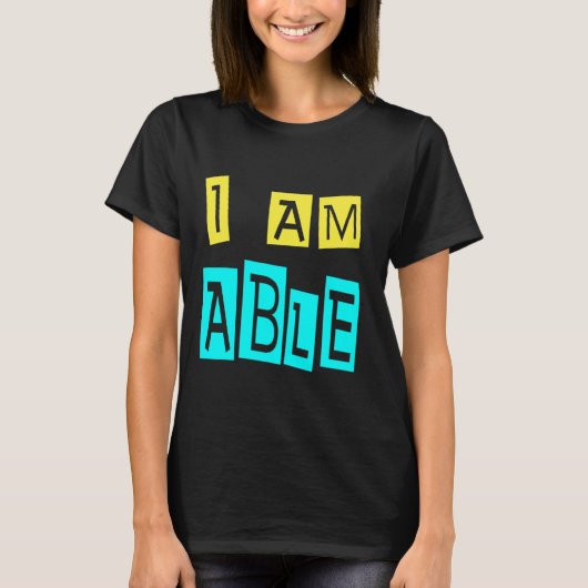 私はADHD Sped先生ダウン症候群をサポートできる Tシャツ (正面)