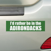 私はAdirondacksにむしろあります バンパーステッカー (車上)