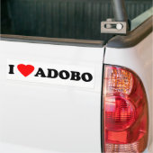 私はAdoboを愛します バンパーステッカー (トラック上)