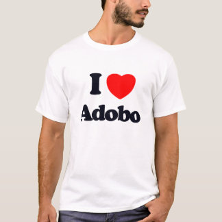 私はadoboを愛します tシャツ