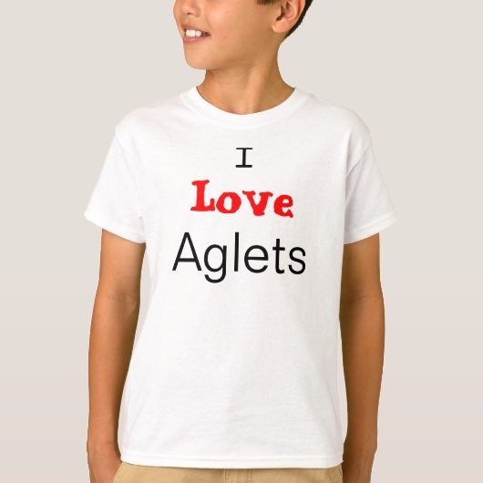 私はagletsを愛します tシャツ (正面)