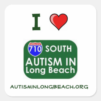 私はAILBステッカーが大好き スクエアシール