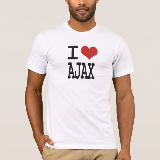 私はAjaxを愛します Tシャツ (正面)