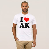 私はAKを愛します Tシャツ (正面フル)
