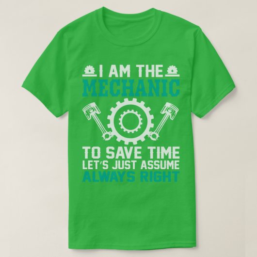 私はAlを引き受け救る時間の整備士だ Tシャツ (デザイン正面)