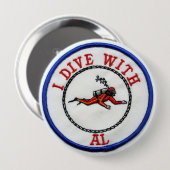 私はALボタンによって潜ります 缶バッジ (正面&裏面)