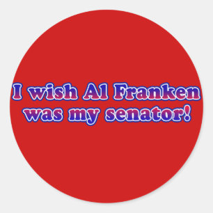 私はAl Frankenが私の上院議員だったことを望みます ラウンドシール