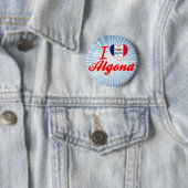 私はAlgona、アイオワを愛します 缶バッジ (インサイチュ)