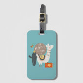 私はAlpaca'd、荷物の行くためにラベル用意します ラゲッジタグ (正面縦)