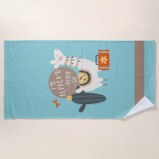 私はAlpaca'd、行くためにビーチタオル用意します ビーチタオル