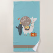 私はAlpaca'd、行くためにビーチタオル用意します ビーチタオル (正面)