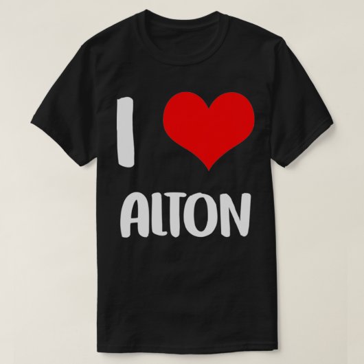 私はALTONバレンタインデーごめんお嬢さんハートベルが大好き Tシャツ (デザイン正面)