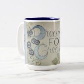 私はAM インスパイア – ドリームコーヒーマグ（トワイライト） ツートーンマグカップ (正面左)