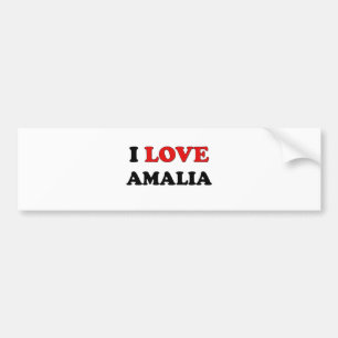 私はAmaliaを愛します バンパーステッカー