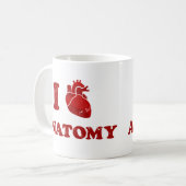 私はanatomy2を愛します コーヒーマグカップ (正面左)