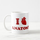 私はanatomy2を愛します コーヒーマグカップ (左)