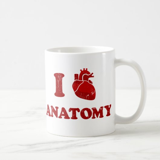 私はanatomy2を愛します コーヒーマグカップ (右)