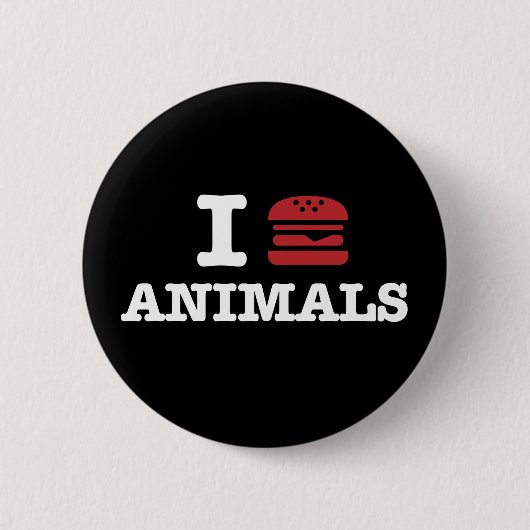 私はanimals2を愛します 缶バッジ (正面)