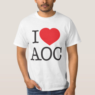 私はAOCのティーを愛します Tシャツ