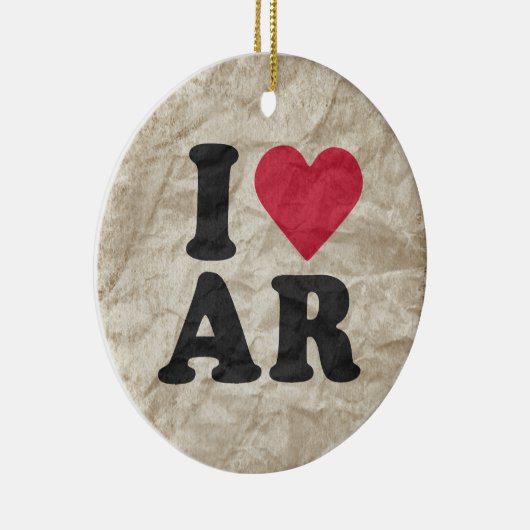 私はARを愛します セラミックオーナメント (右)