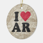 私はARを愛します セラミックオーナメント (左)