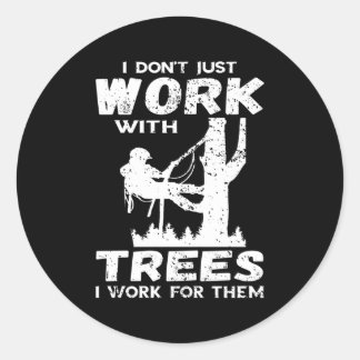 私はArborist Logger Tree Climber Wooを働いているだけではない ラウンドシール
