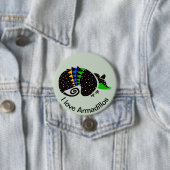 私はARMADILLOS大好き – ブラジル – 自然 – 野生生物 缶バッジ (インサイチュ)