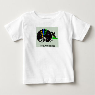 私はARMADILLOS大好き – 絶滅危惧動物 – 野生生物 –  ベビーTシャツ