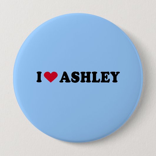 私はASHLEYを愛します 缶バッジ (正面)