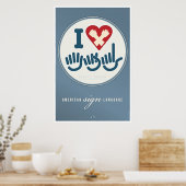 私はASLが大好き。 ポスター (キッチン)