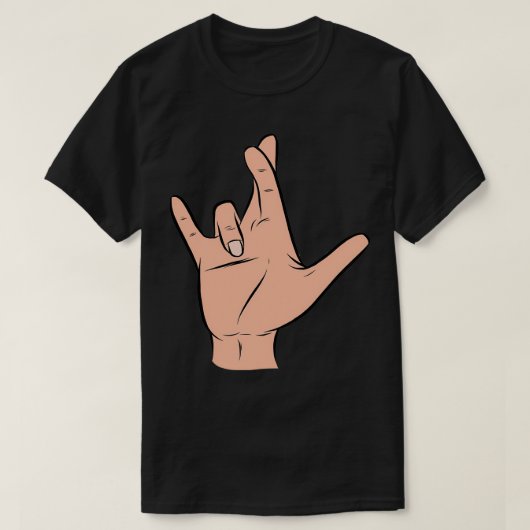 私はASLであなたを本当に愛している Tシャツ (デザイン正面)