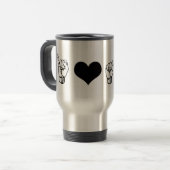 私はASLのタンブラーを愛します トラベルマグ (正面左)