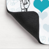 私はASLのマウスパッドを愛します マウスパッド (コーナー)