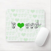 私はASLのマウスパッドを愛します マウスパッド (マウス)