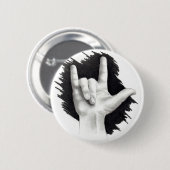 私はASL #2の愛します 缶バッジ (正面&裏面)