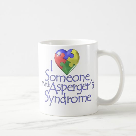 私はAspergerとの誰かを愛します コーヒーマグカップ (右)