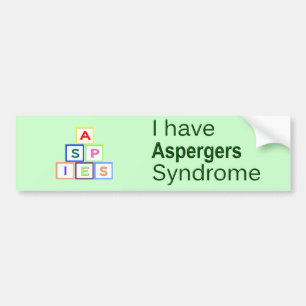 私はAspergersシンドローム- ASPIES --を有します バンパーステッカー