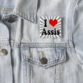 私はAssis、ブラジルを愛します 缶バッジ (インサイチュ)