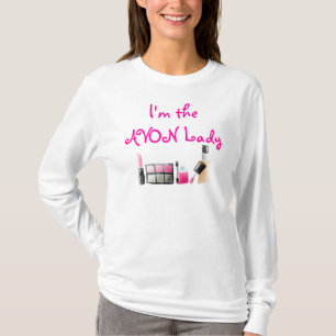 私はAVONの女性の化粧品です Tシャツ