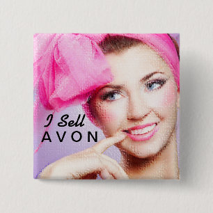 私はAvonの正方形ボタンを販売します 缶バッジ
