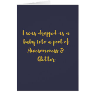 私はAwesomenessのプールにベビーとして落ちました