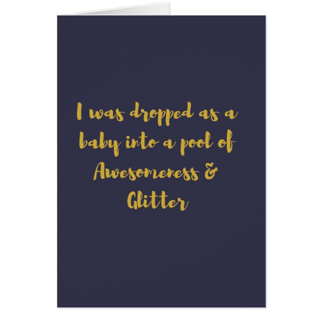 私はAwesomenessのプールにベビーとして落ちました (正面)