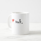 私はawk.を愛します コーヒーマグカップ (正面左)