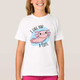 私はAxolotlプリンおもしろいが好き Tシャツ