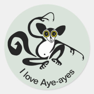 私はAYE-AYESが大好き – 霊長類 – レムール – マダガスカル ラウンドシール